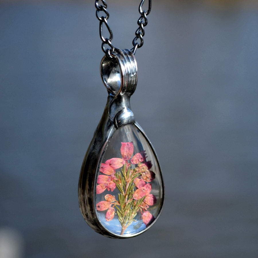 Pink_Heather_Raindrop_Necklace