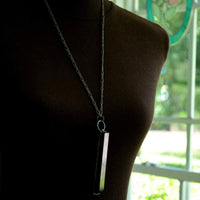 Showing_length_of_Piano_Key_Necklace_on_Bust
